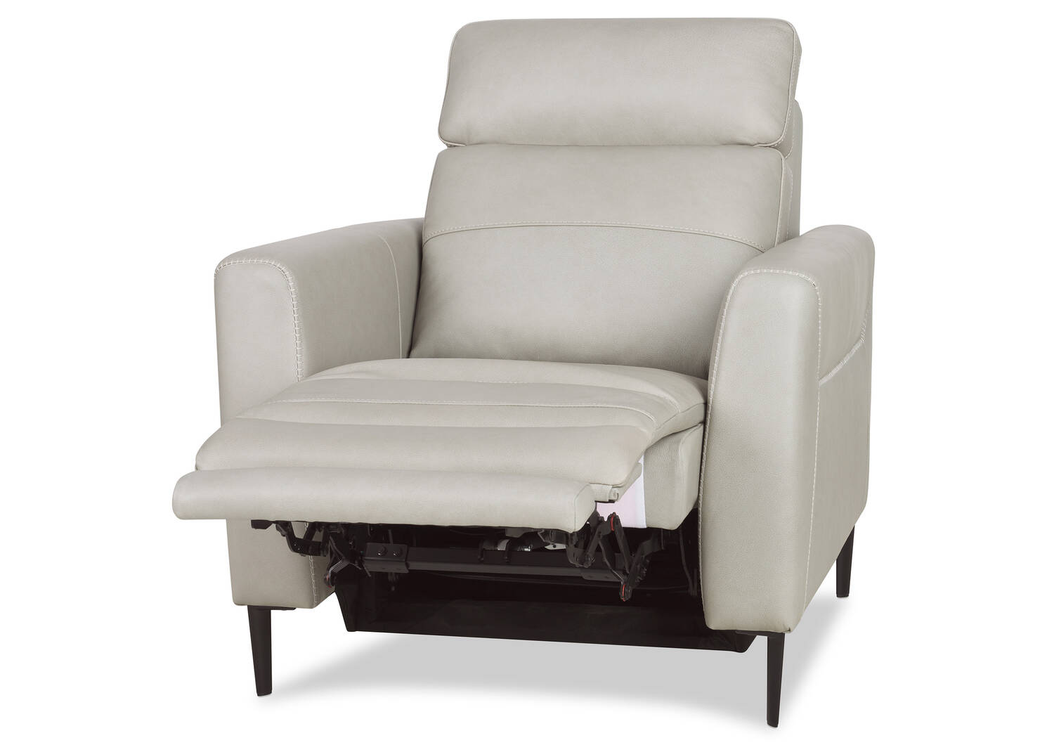 Pearson Leather Recliner -Ashby Dove