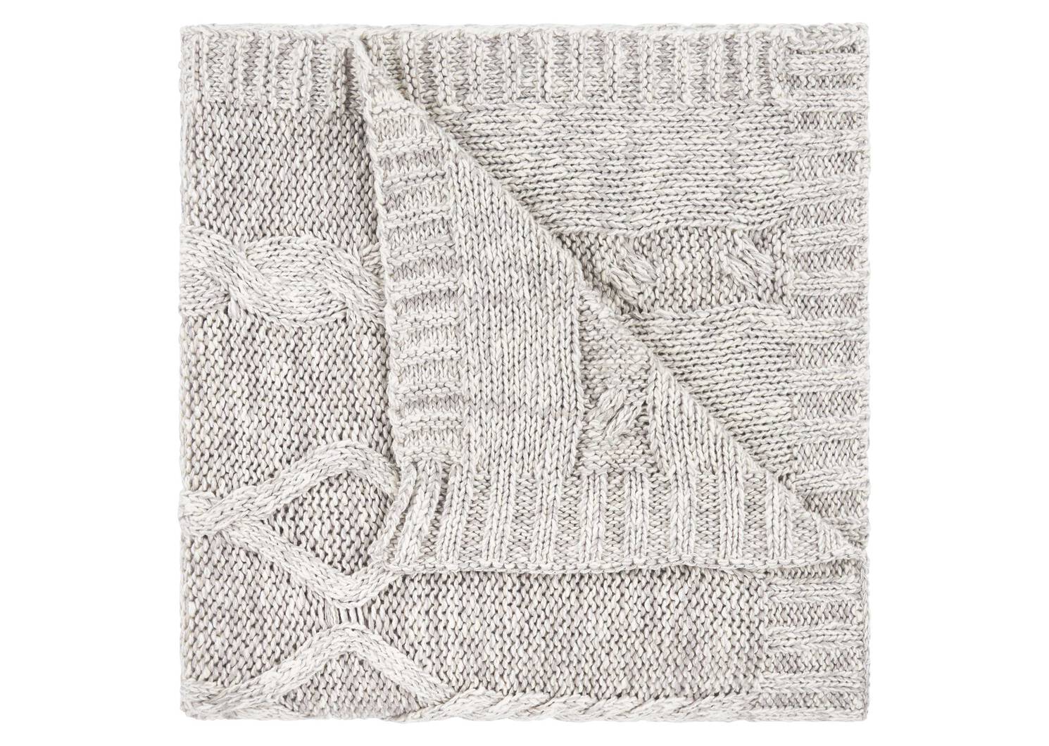 Denise Throw Light Grey/Natural