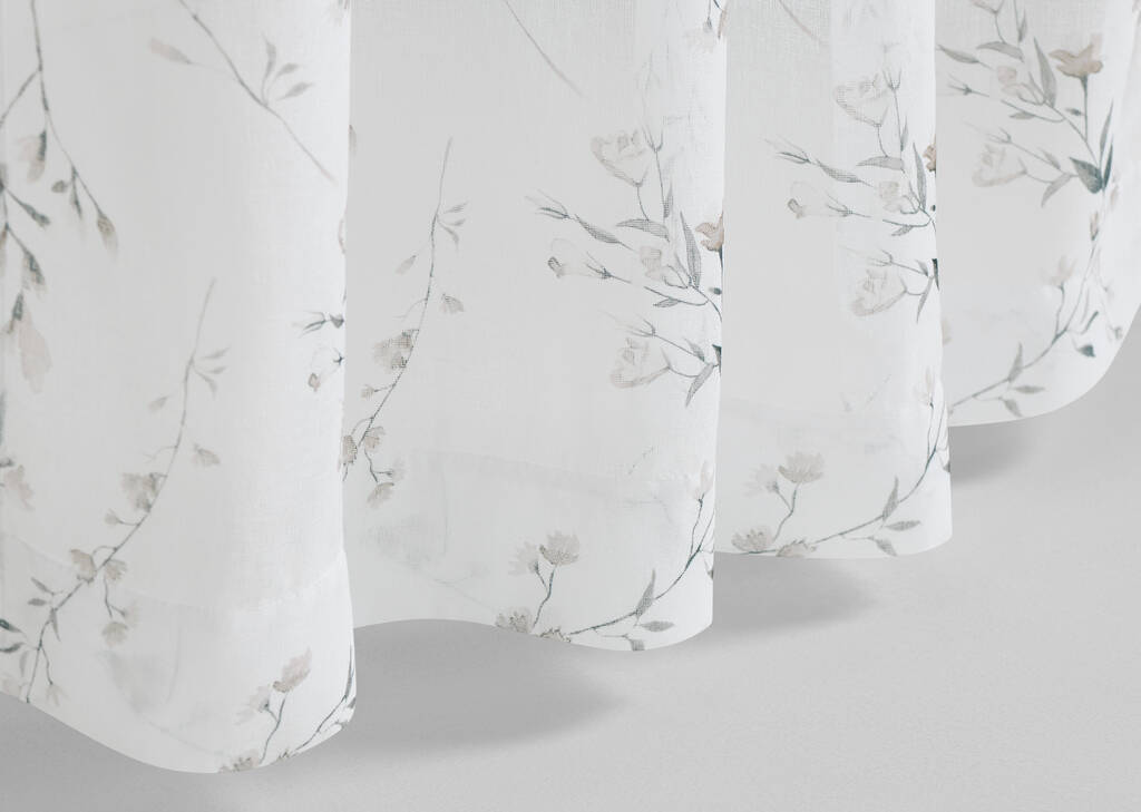 Sally Floral Sheer 96 Ivory/Multi