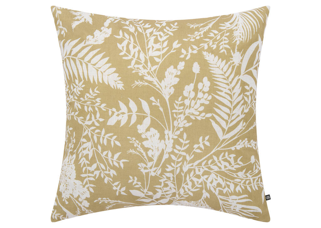 Coussin Irene 20x20 brun clair/ivoire