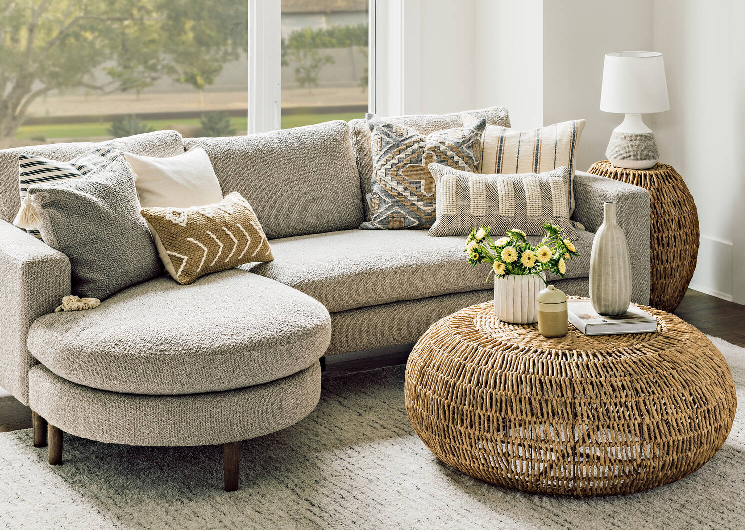 Werner Cotton Pillow 20x20 Grey