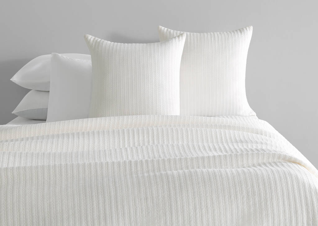 Monaco Cotton Coverlet Ivory