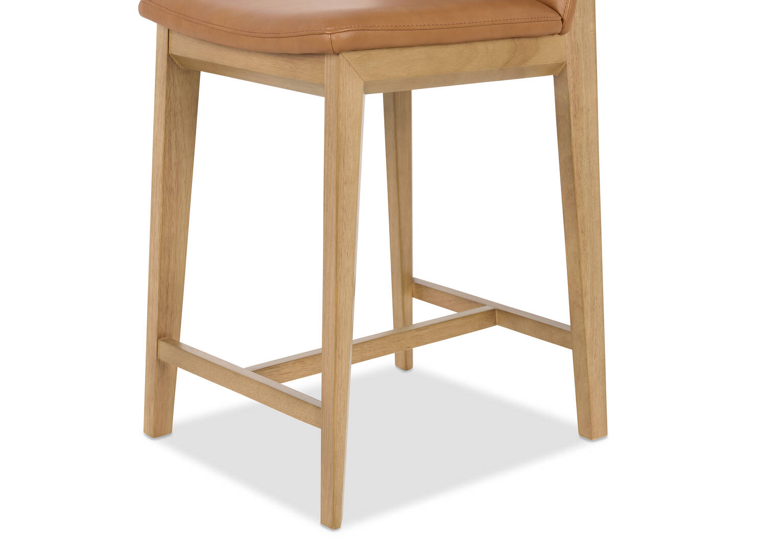 Ciera Leather Counter Stool -Olson Camel