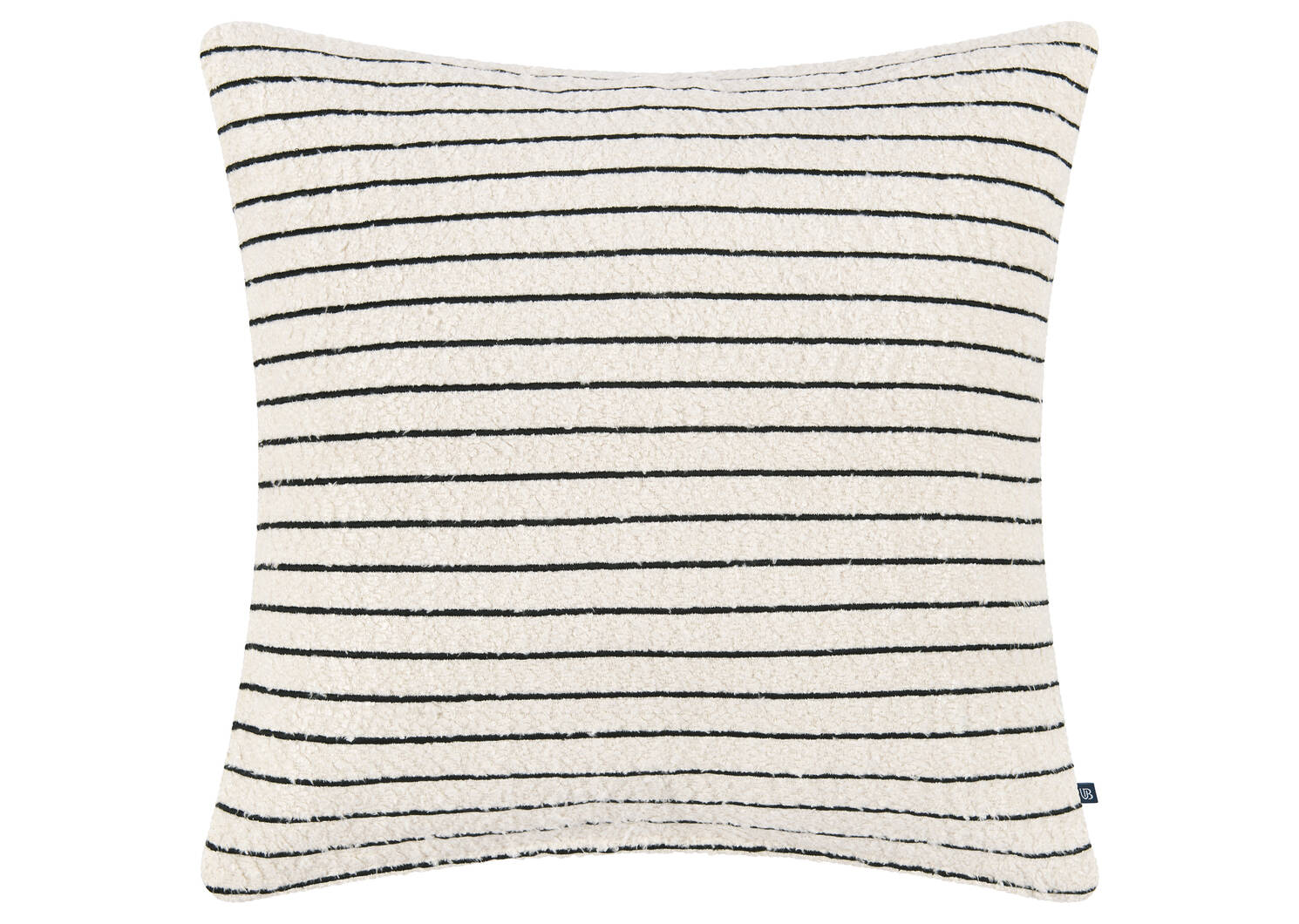 Cole Boucle Striped Pillow 20x20 Iv/Blk