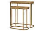 Lisboa Nesting Table Set -Brass