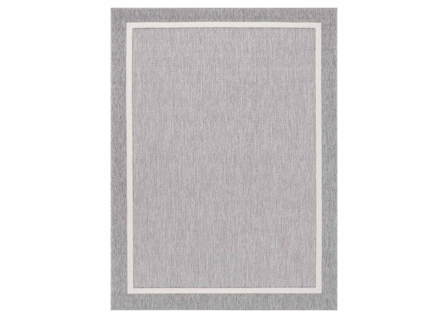 Matira Rug 63x91 Border Grey/Ivory