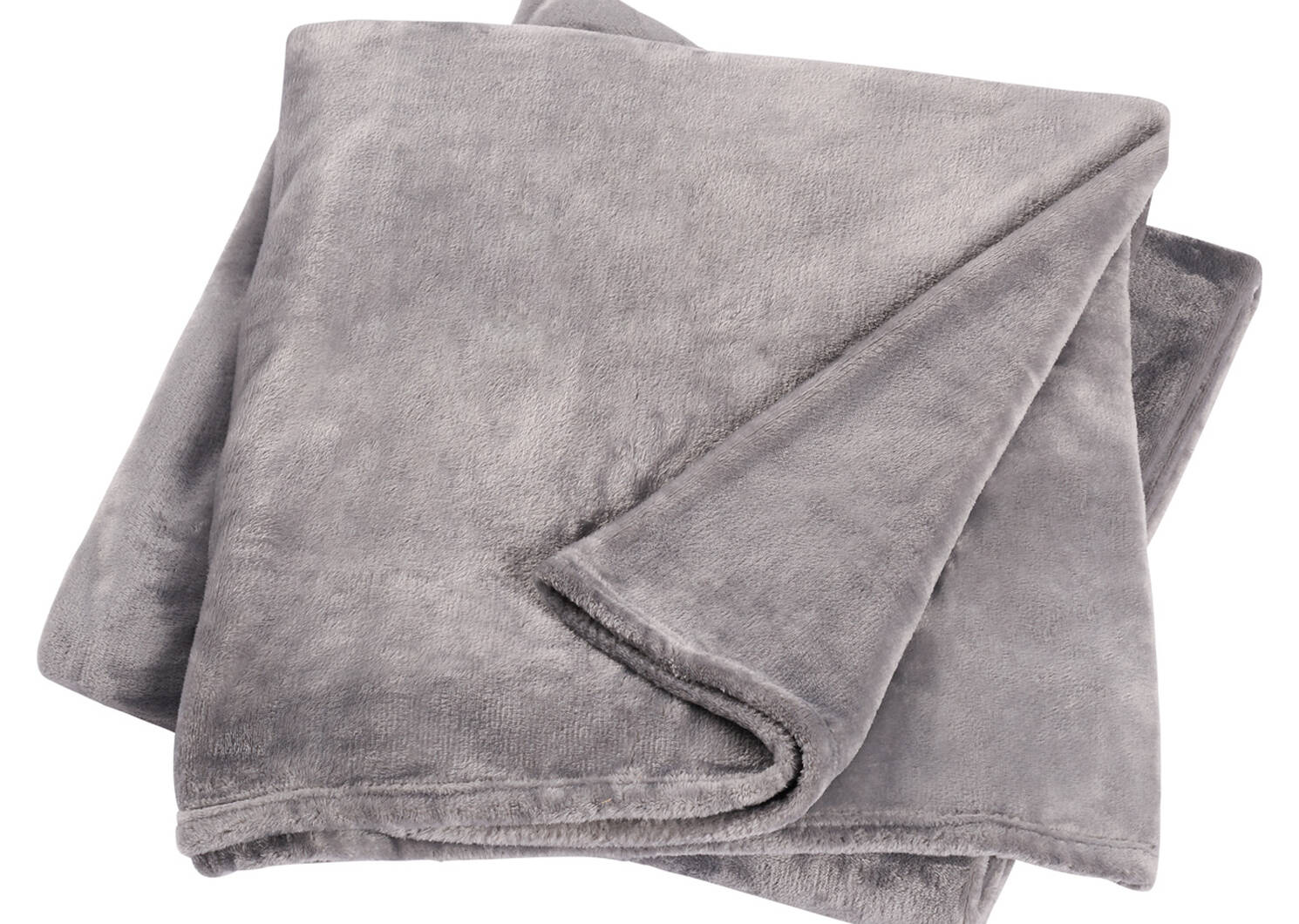 Jeté Cozy Lux gris argenté