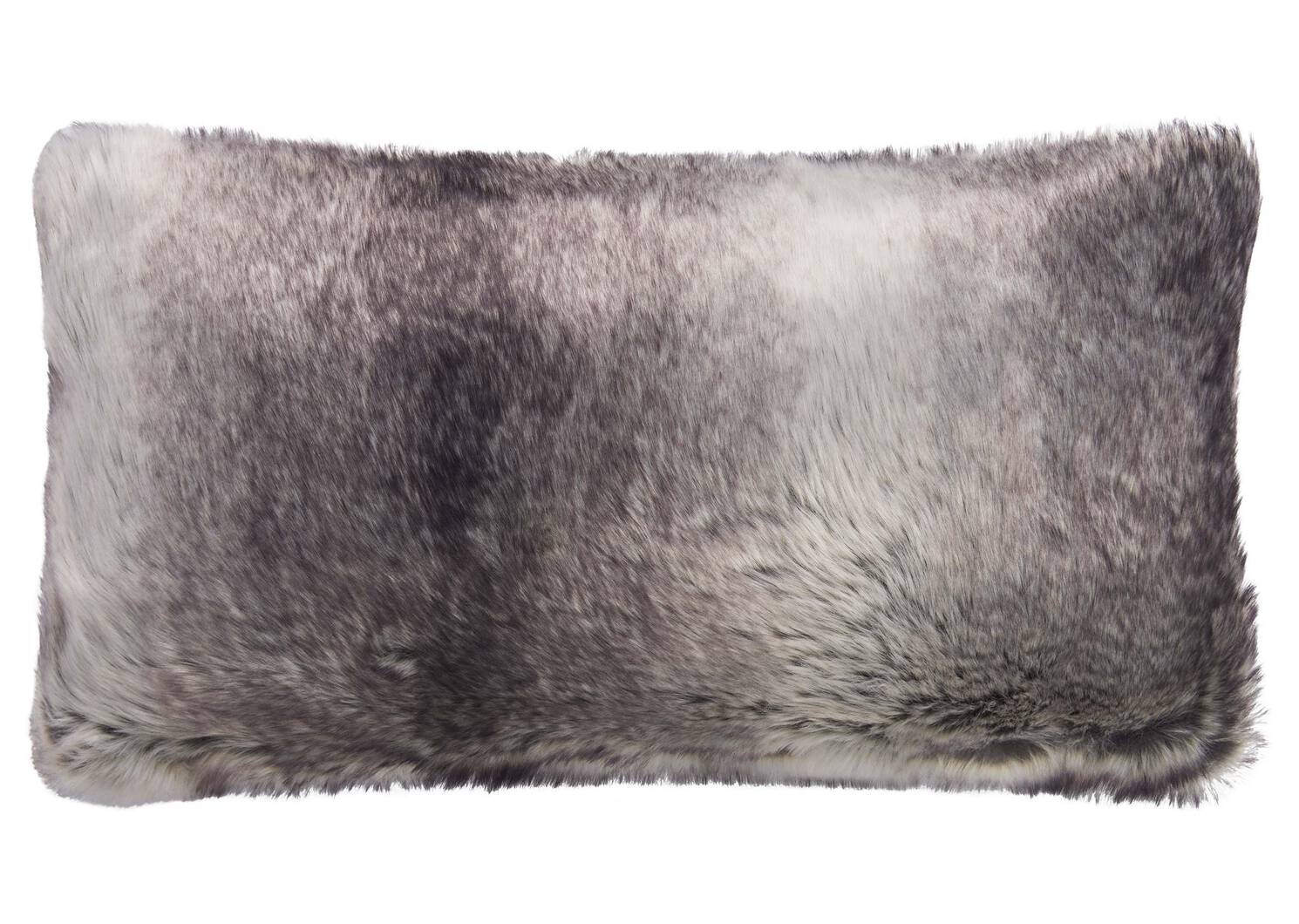 Haven Faux Fur Toss 12x22 Grey Wolf