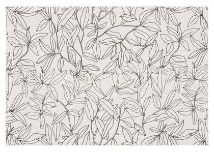 Joplin Floral Placemat Oatmeal/Black