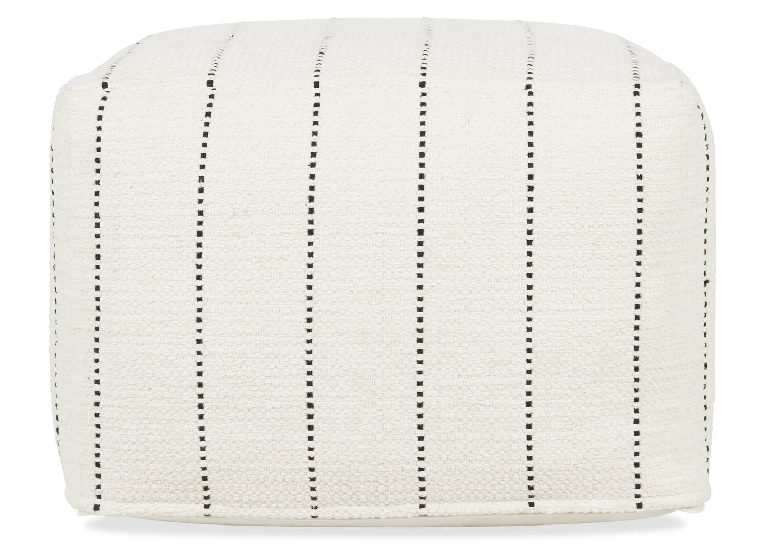 Acton Pouf Ivory