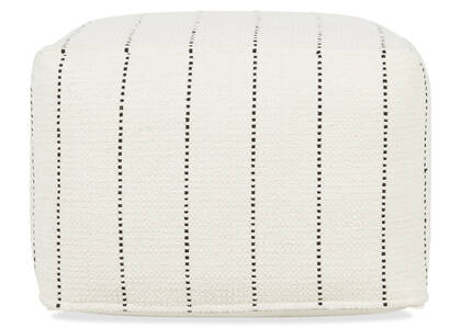 Acton Pouf Ivory