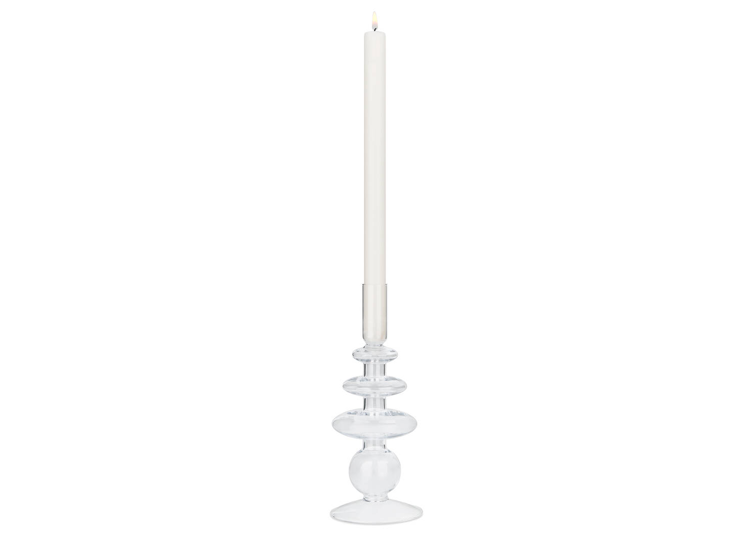 Bobbi Candle Holder Large Clear