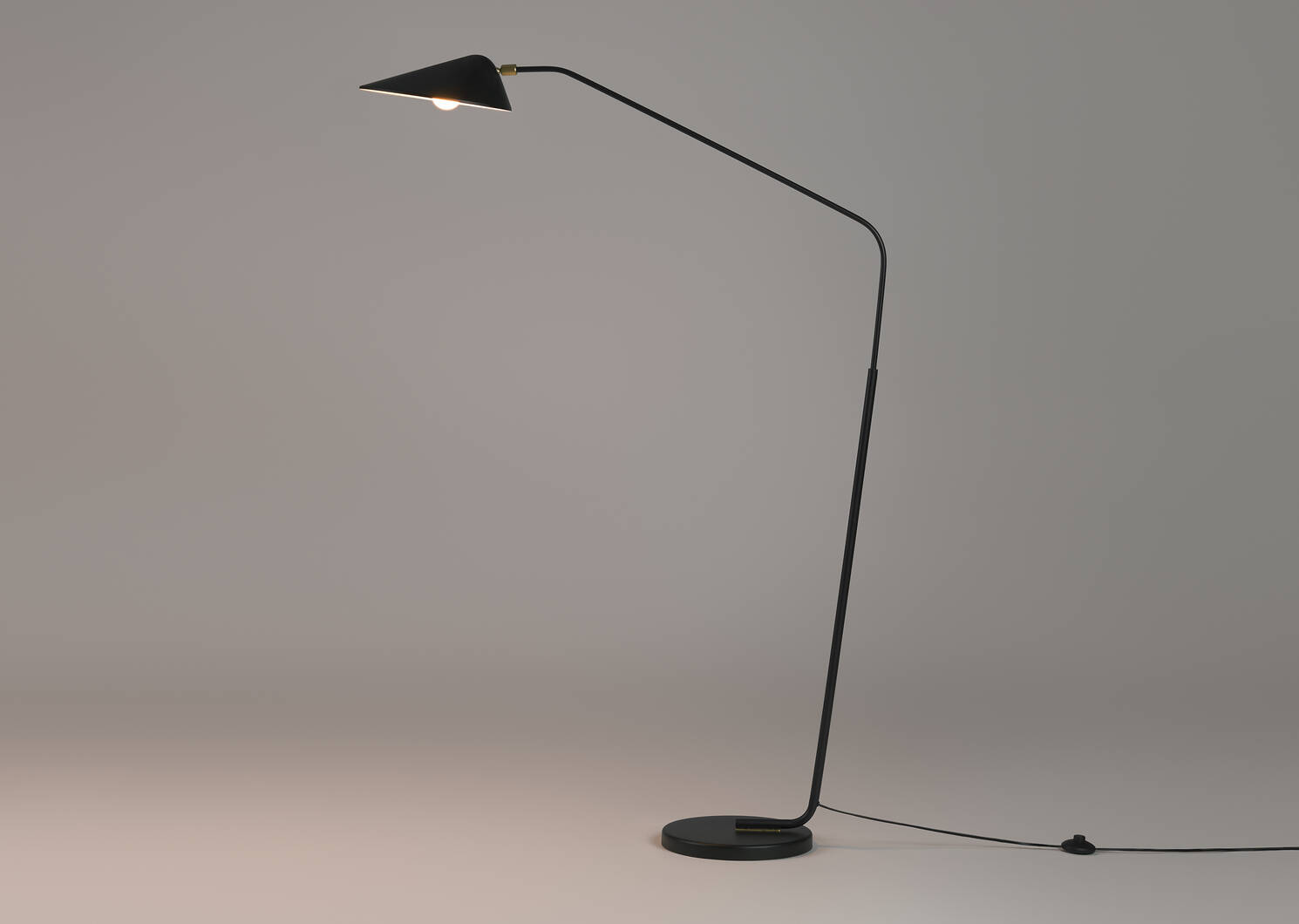 Lampe sur pied en arc Caton