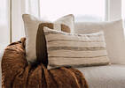 Coussin Mala 20x20 ivoire/savane