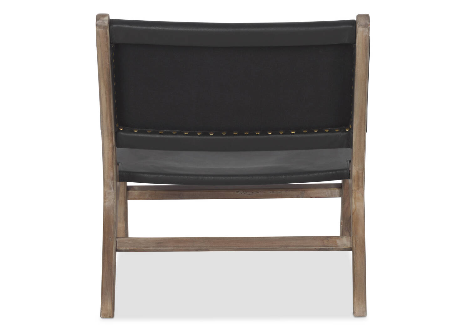 Fauteuil en cuir Kiedis -Portica cendré
