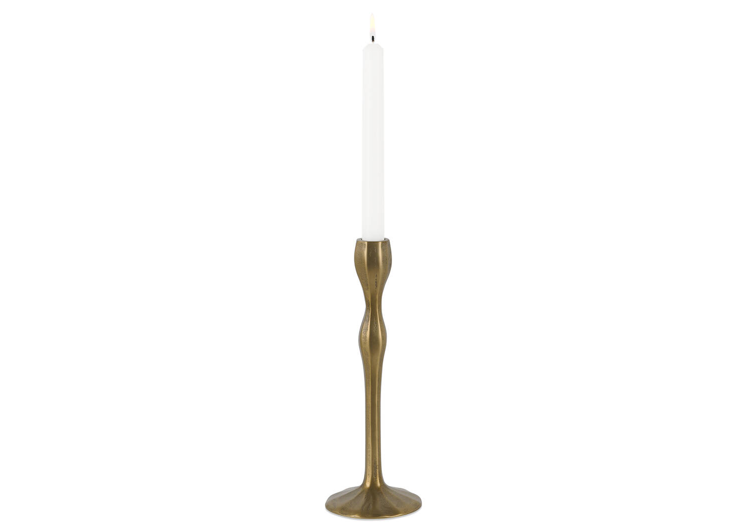 Ryah Candle Holder Short Antiqued Brass