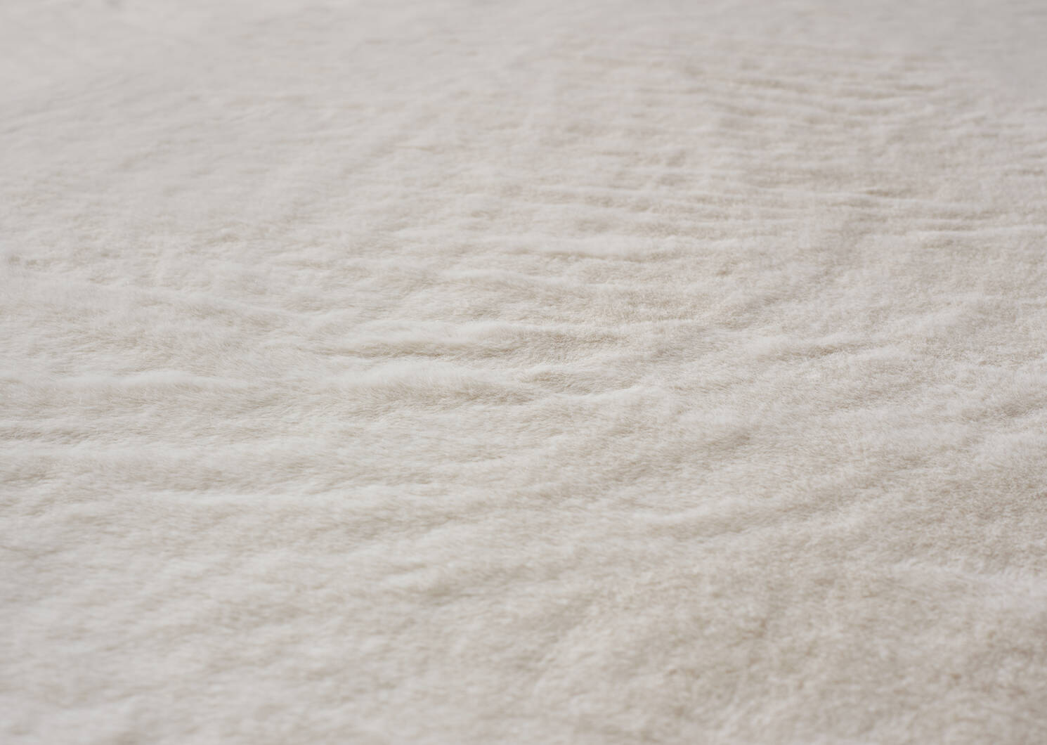 Winslet Faux Fur Bedspread - Cream