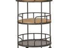 Yaletown Round Cart -Faded Pine