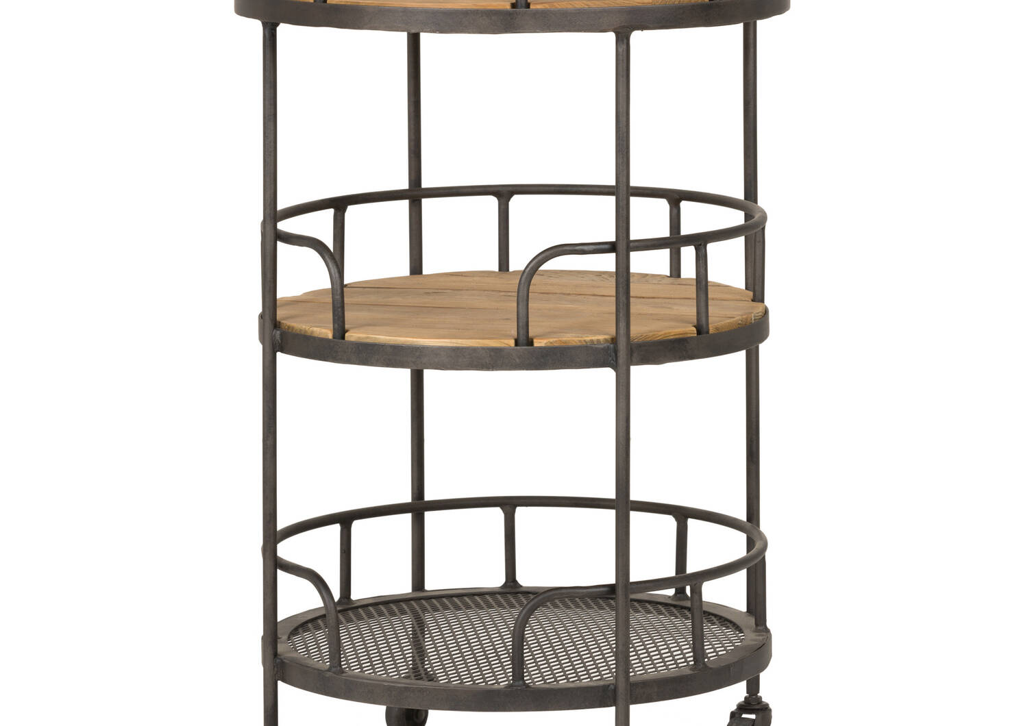 Yaletown Round Cart -Faded Pine