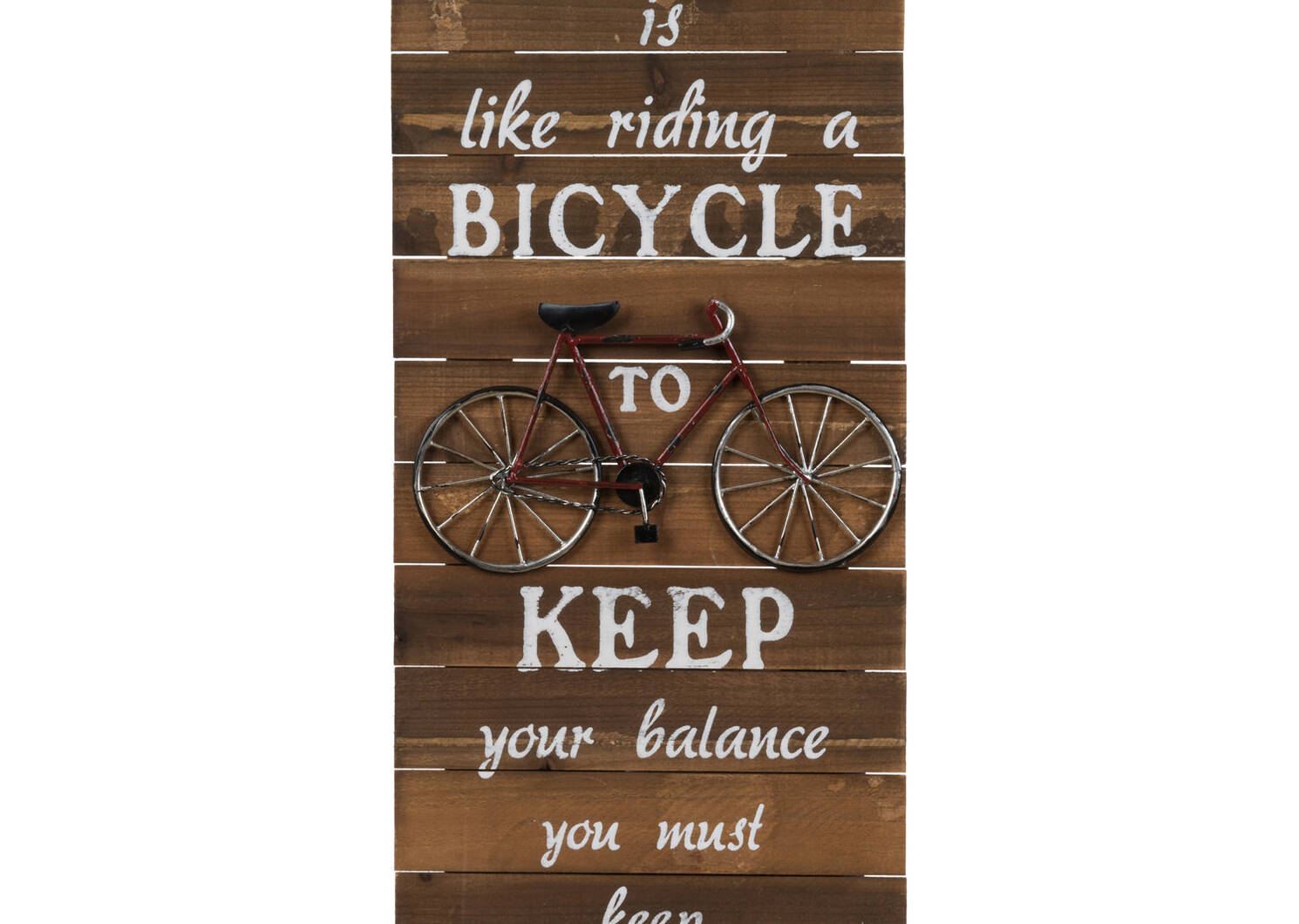 Bicycle Balance Wall Plaque