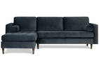 Reynolds Sofa Chaise -Gala Steel