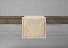 Crinkle Stitched Table Runner Natural