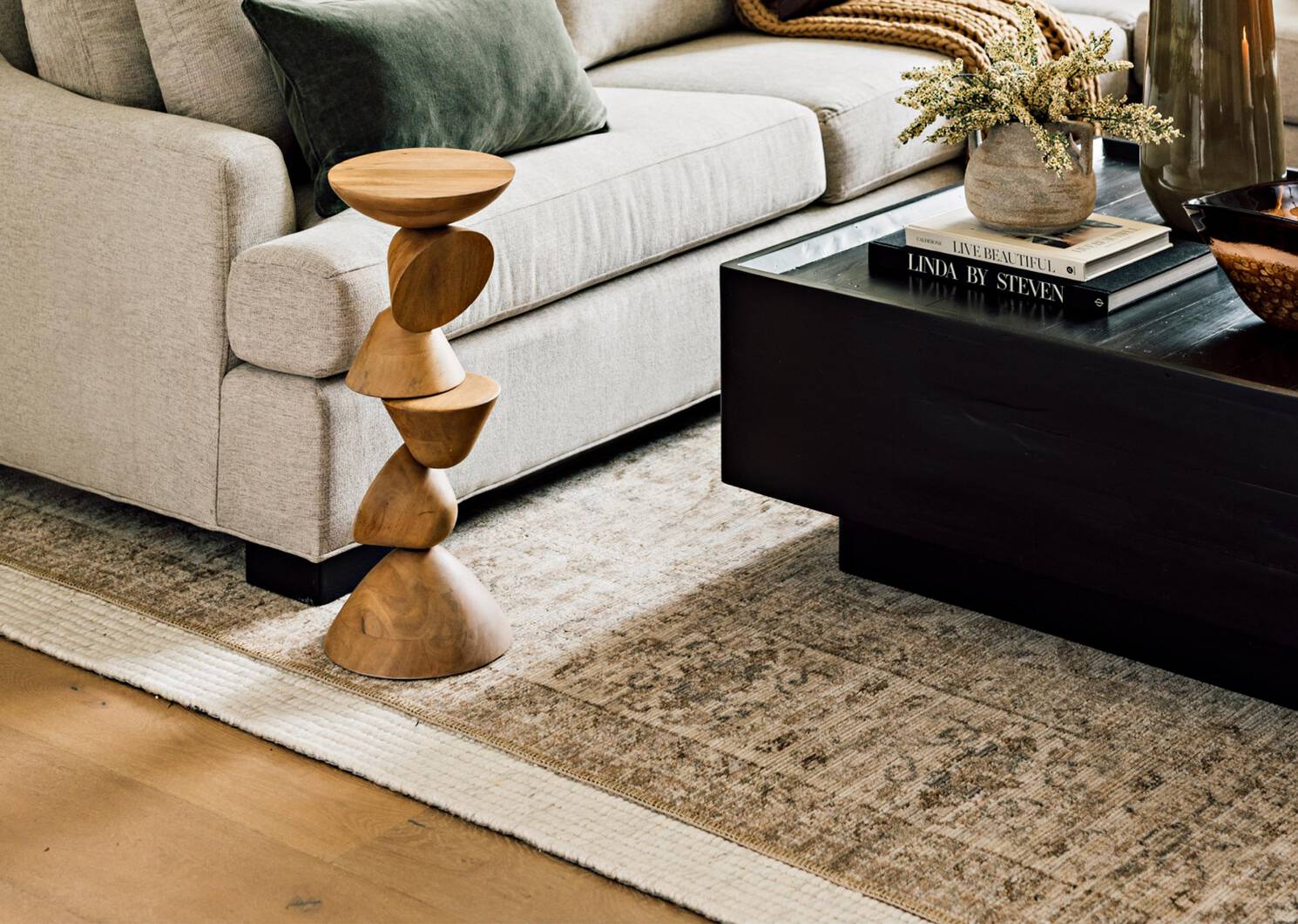 Tapis Heritage 96x120 ivoire/naturel