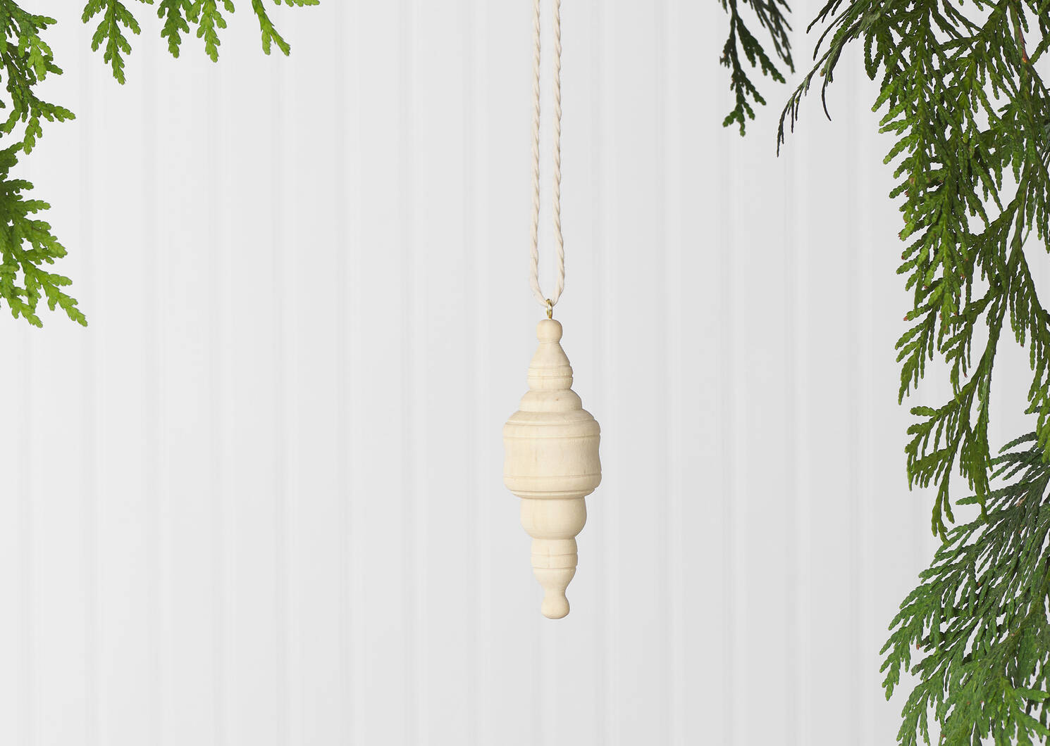 Bower Wood Finial Ornament