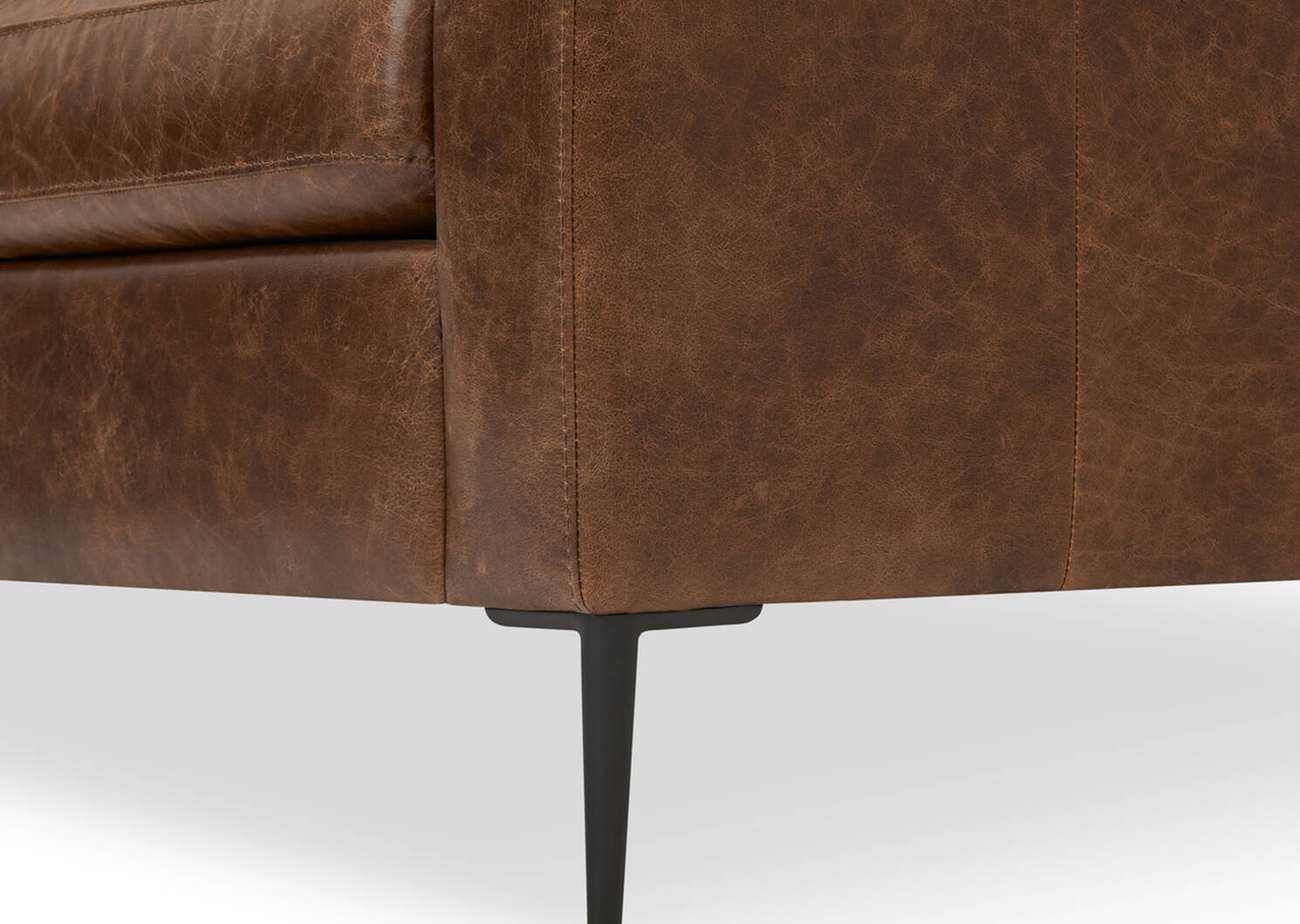 Lucca Custom Leather Sofa