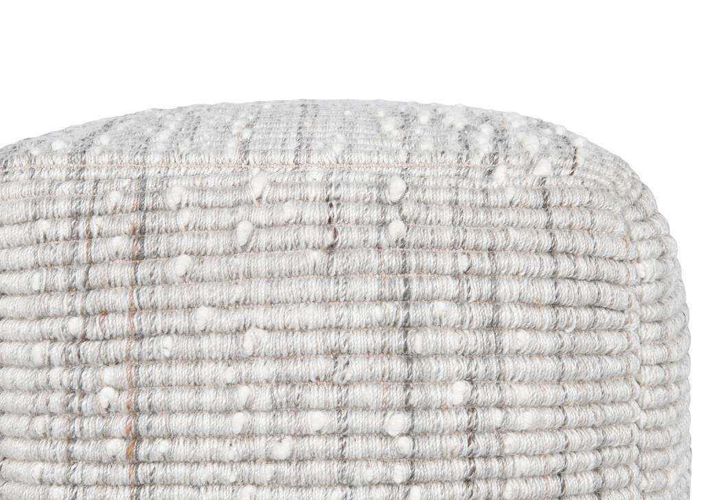 Casis Pouf Grey/Ivory