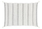 Rafe Cotton Striped Throw Ivory/Black