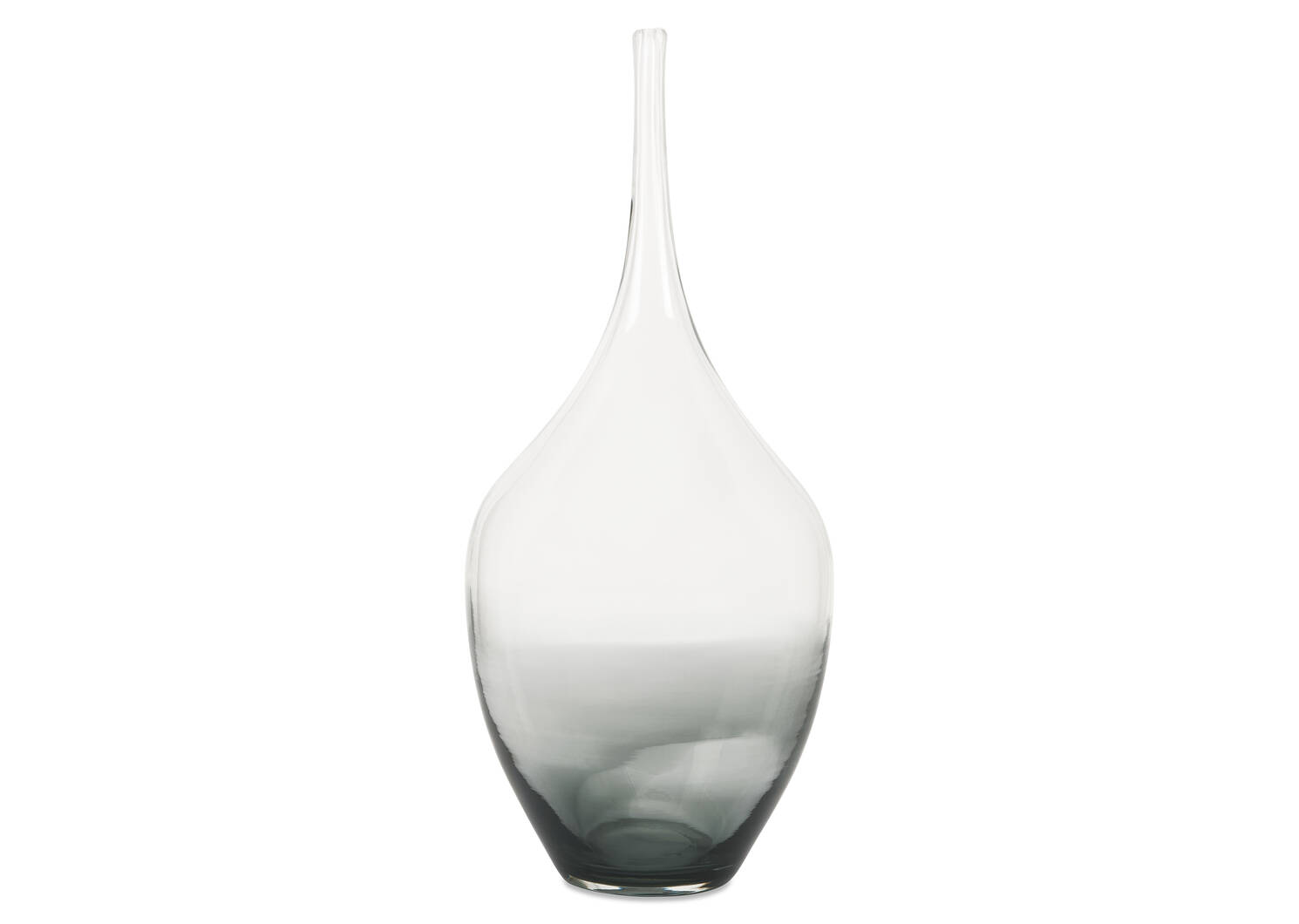 Lucius Decor Vase Short Clear/Grey