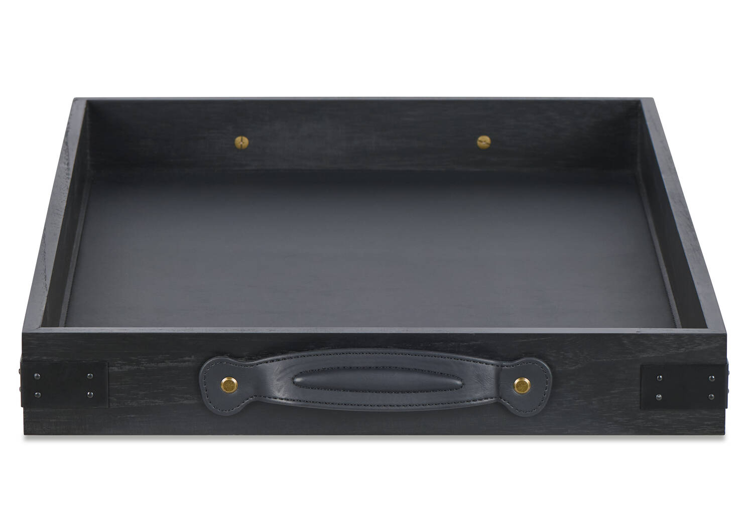Beckett Wood Tray Large Black
