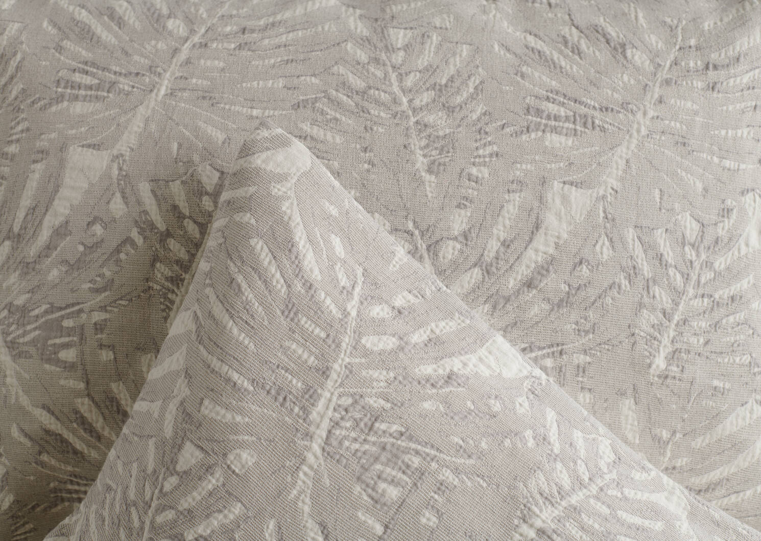 Alda Cotton Duvet Sets - Natural/Grey