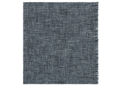 Jeté en coton texturé Parry bleu