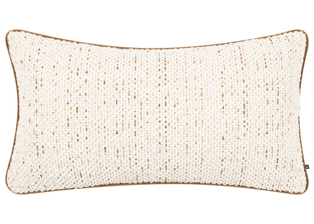 Bandon Pillow 12x22 Ivory/Caramel