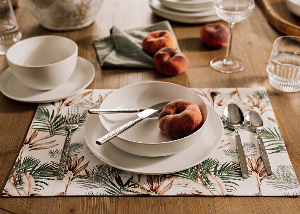 Aruba Placemat Ivory/Green
