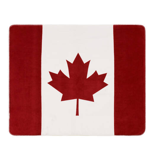 Canada Flag Sherpa Throw