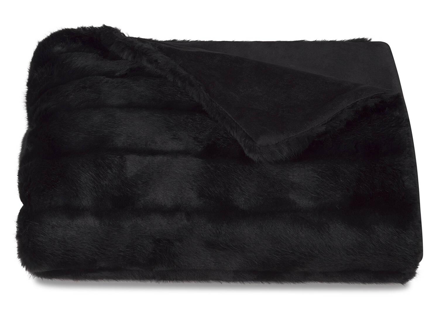 Starlet Faux Fur Throw Black