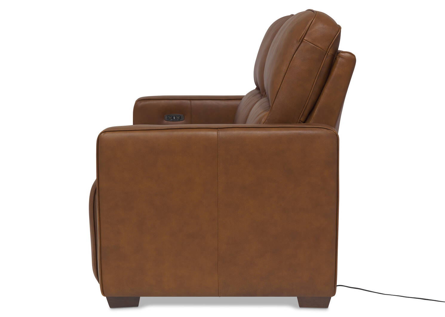 Reese Leather Reclining Sofa -Arlo Rum