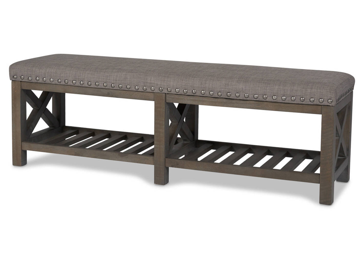 Banc Ironside -gris rustique