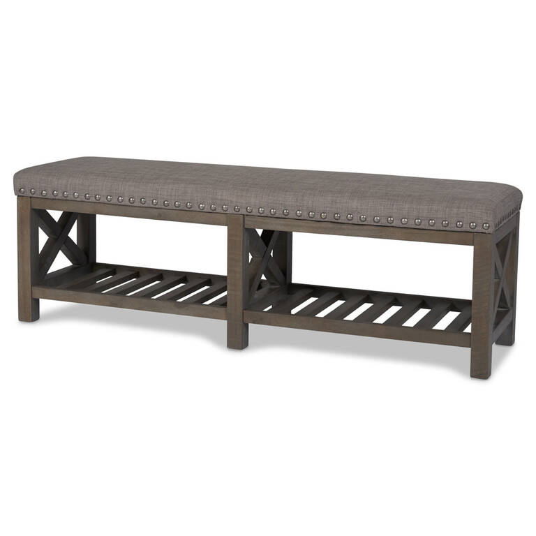 Ironside Bench -Rustic Grey | Urban Barn