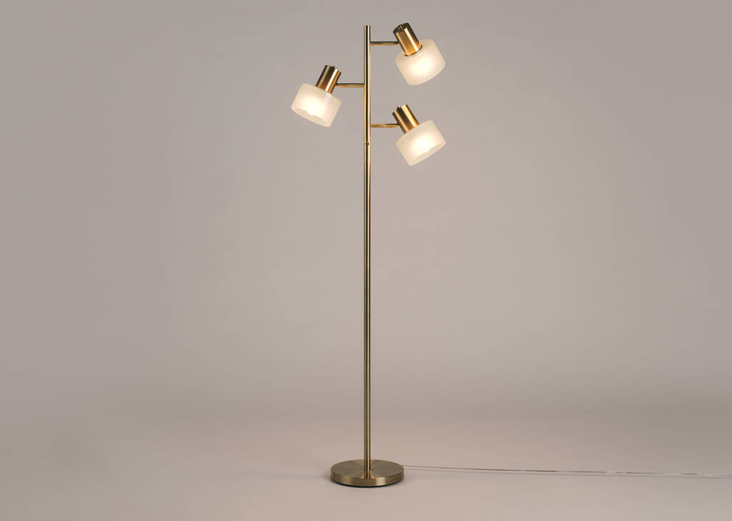 Lampe sur pied Arnett laiton