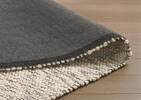 Tapis en laine Jackson 60x96 ivoire/noir