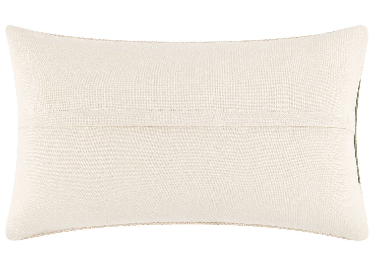 Cruz Outdoor Pillow 14x24 Ivory/Cypress