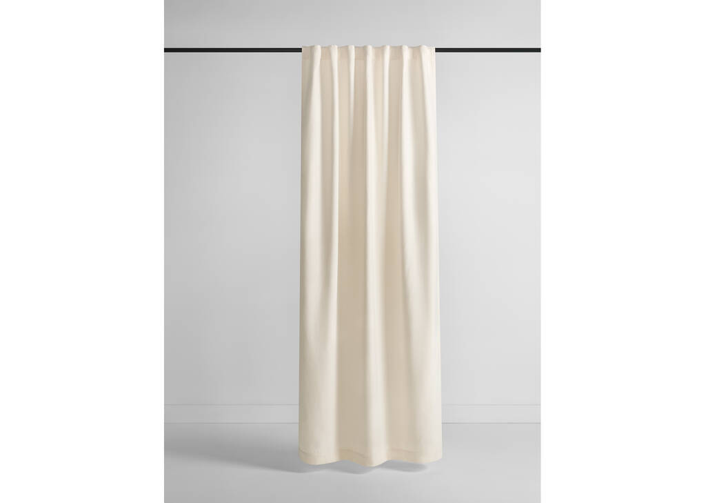 Adalee Velvet Curtain 96 Ivory