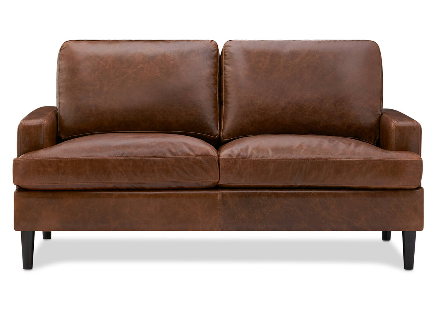 Savoy Custom Leather Loveseat