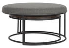 Ernest Nesting Ottoman Table -Macy Cola