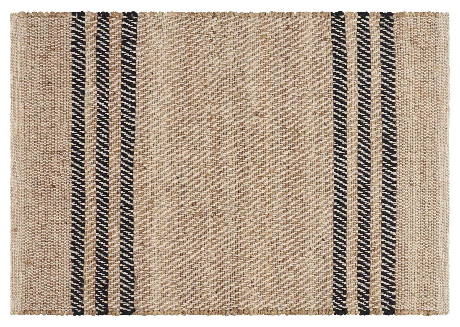 Avalon Accent Rug - Jute/Black