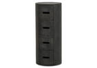 Drum 4 Drawer Pedestal -Mango Black